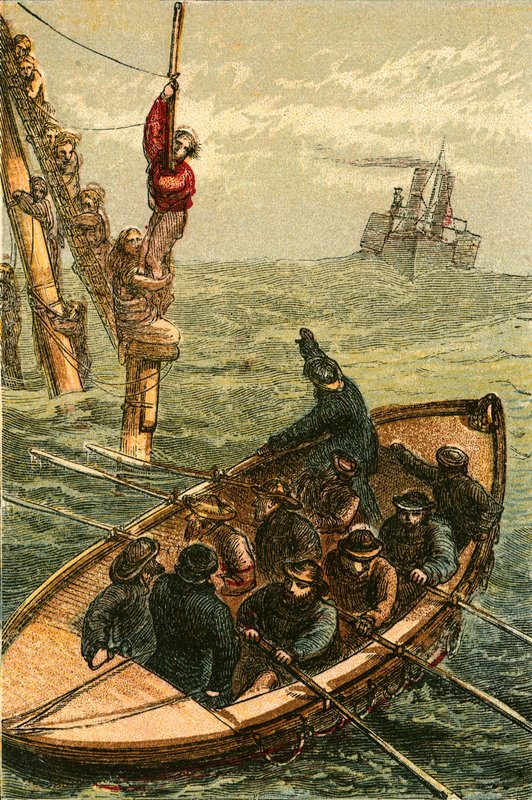 The Life Boat Bradford Saving the Crew of the Barque Scott by English School