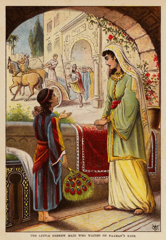 The little Hebrew maid who waited on Naaman