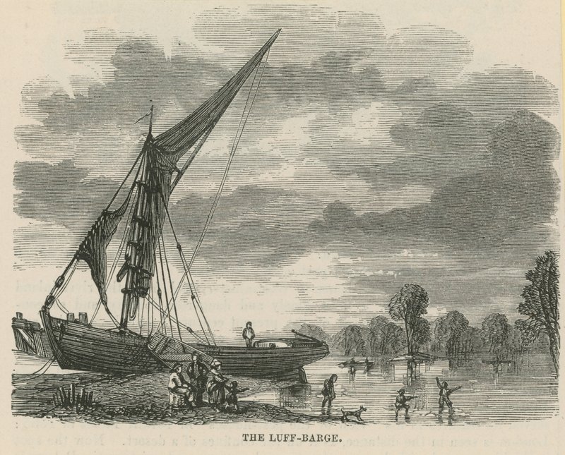 The Luff Barge on the Thames by English School