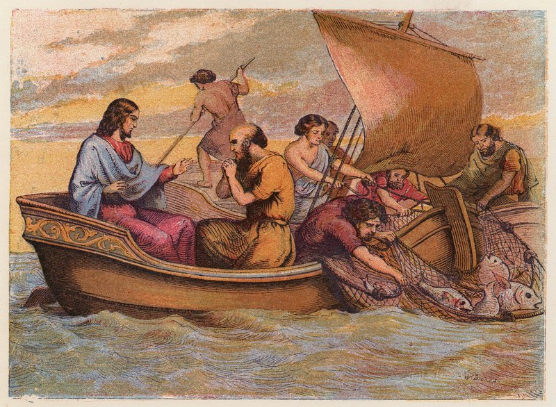 The Miraculous Draft of Fishes by English School