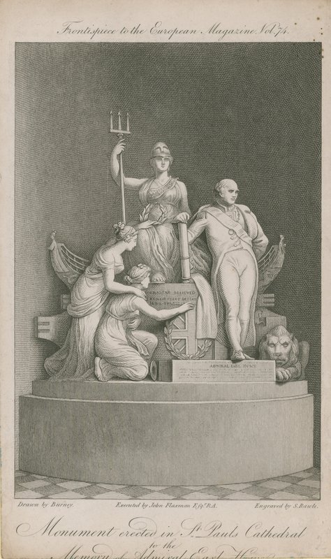 The monument erected in St Paul