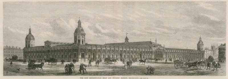 The New Metropolitan Meat and Poultry Market, Smithfield by English School