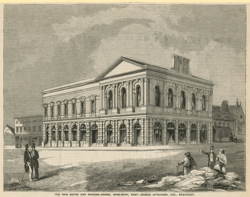 The New Baths and Reading Rooms by English School