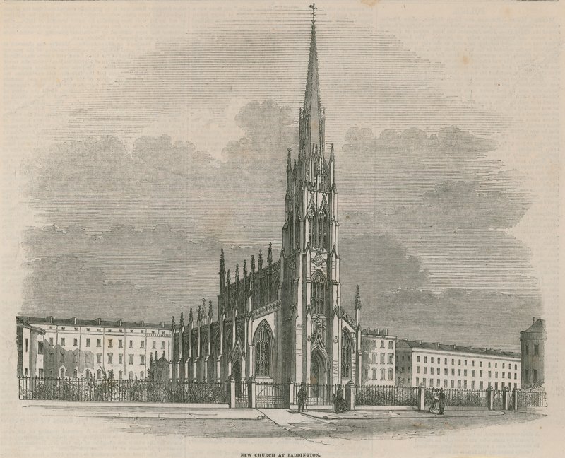The new church at Paddington, London by English School