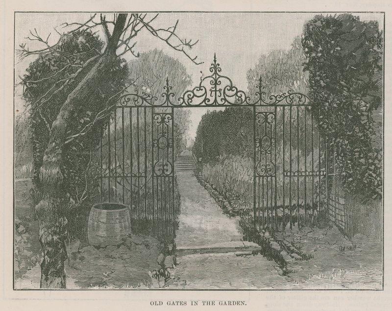 The new public park at Highgate: old gates in the garden by English School