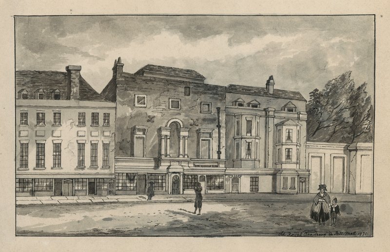 The Old Royal Academy in Pall Mall by English School