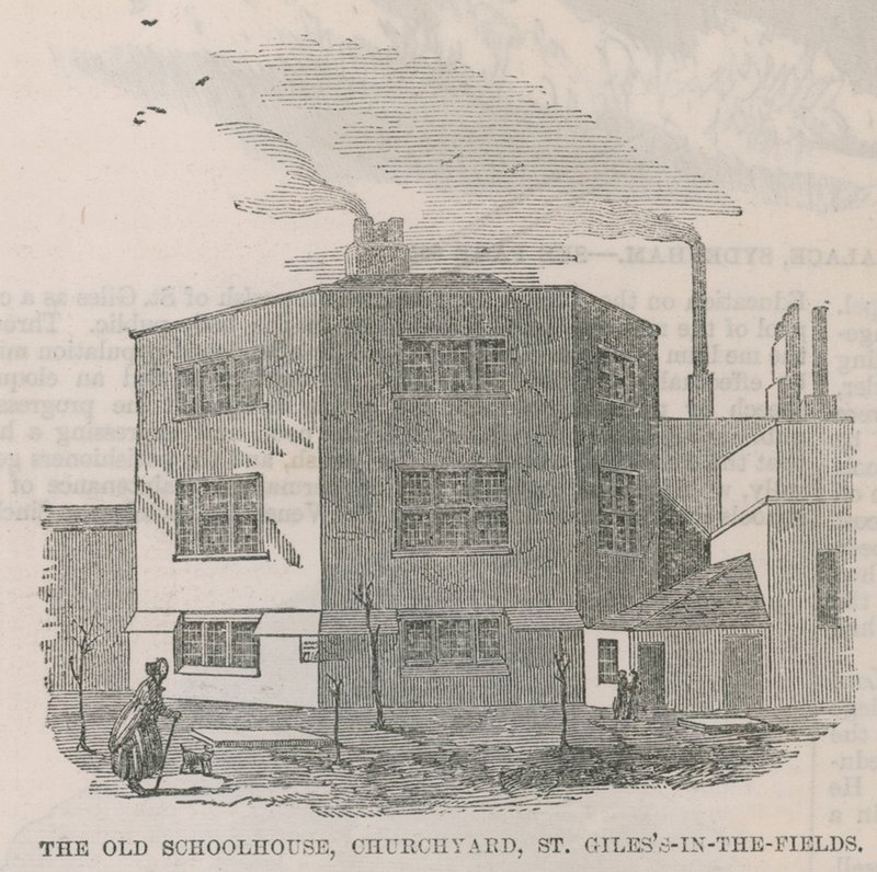 The Old Schoolhouse in the Churchyard of St Giles-in-the-Field by English School