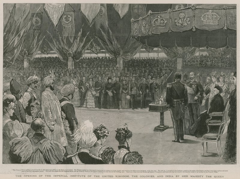 The opening of the Imperial Institute by Her Majesty the Queen by English School