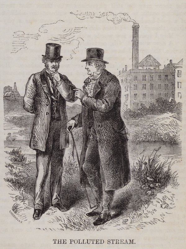 The polluted stream - farmer vs industrialist by English School
