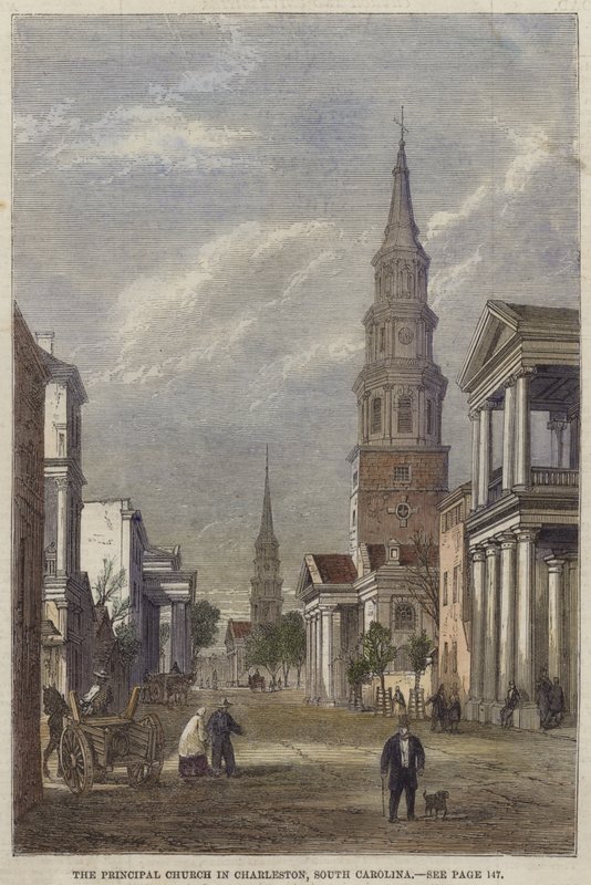 The Principal Church in Charleston, South Carolina by English School