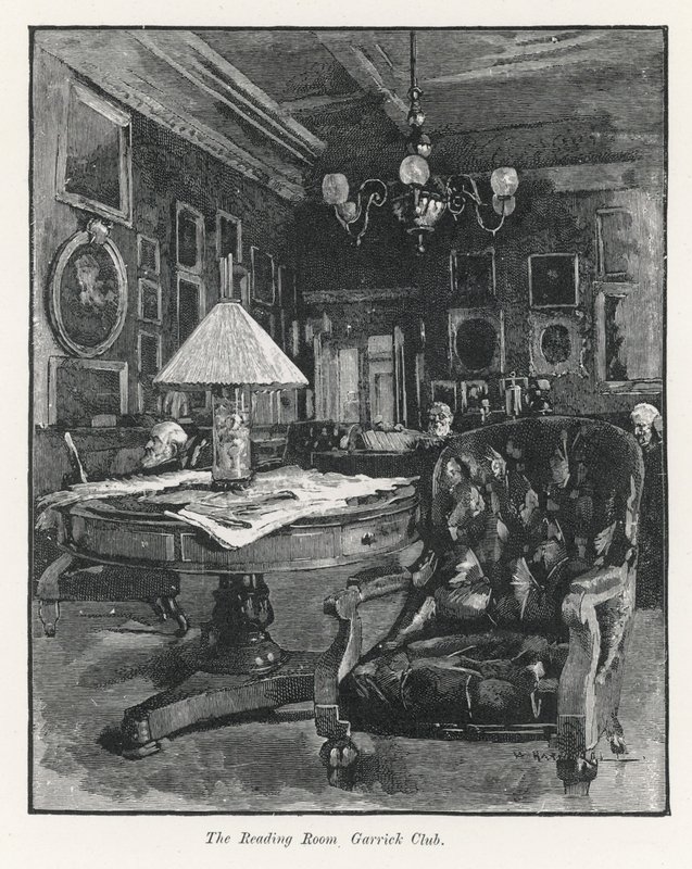 The Reading Room at the Garrick Club by English School
