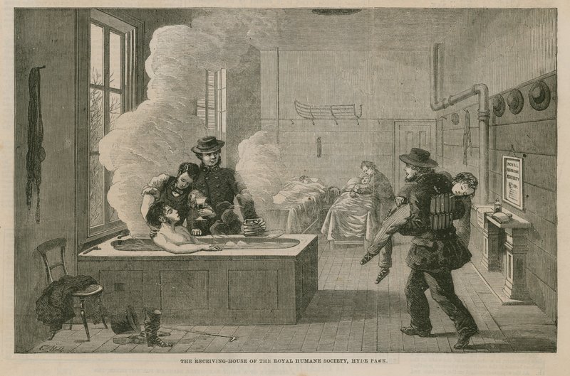 The Receiving House of the Royal Humane Society by English School