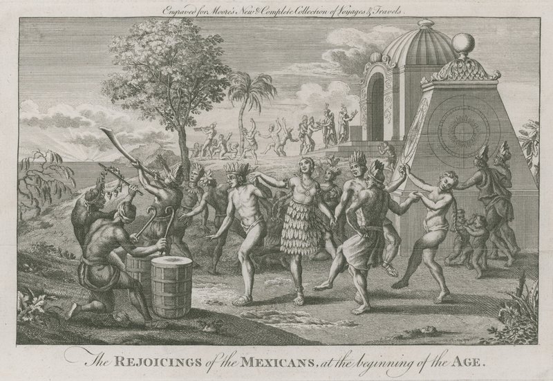 The Rejoicings of the Mexicans at the Beginning of the Age by English School