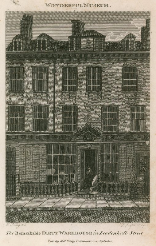 The remarkable dirty warehouse in Leadenhall Street, London by English School