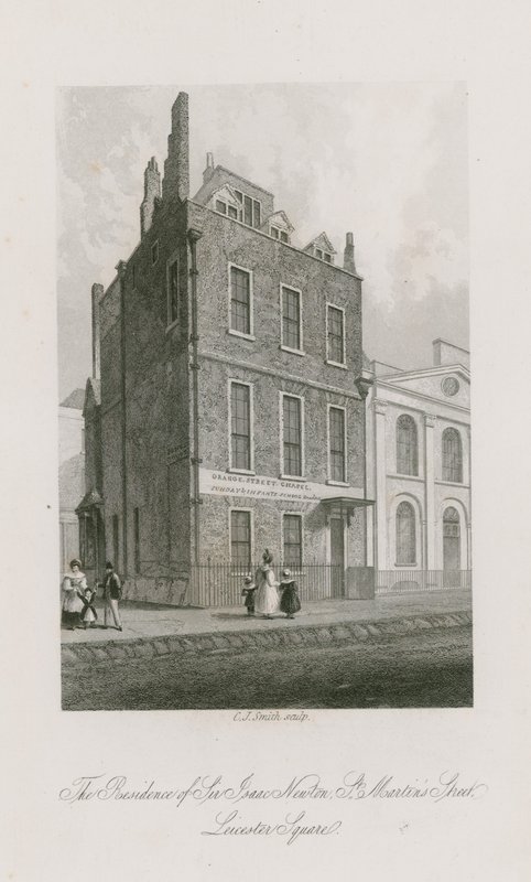 The residence of Sir Isaac Newton, St. Martin