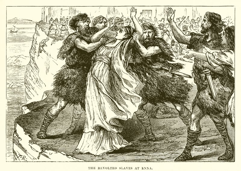 The revolted slaves at Enna by English School