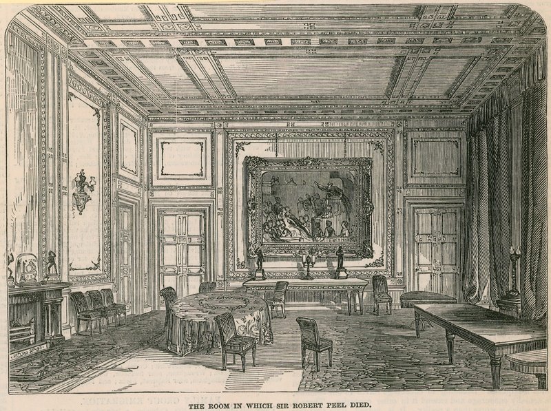 The room in which Sir Robert Peel died by English School
