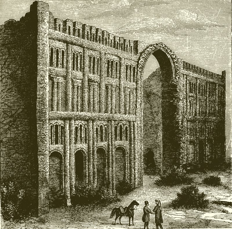 The Ruins of the Palace of Babylon by English School