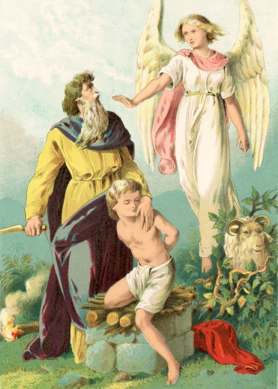 The Sacrifice of Isaac by English School