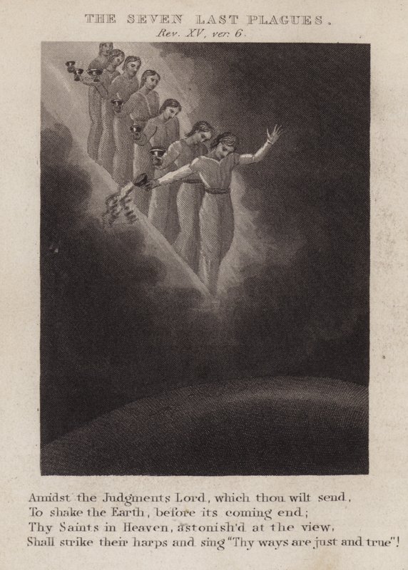 The Seven Last Plagues, Revelation XV, ver 6 by English School