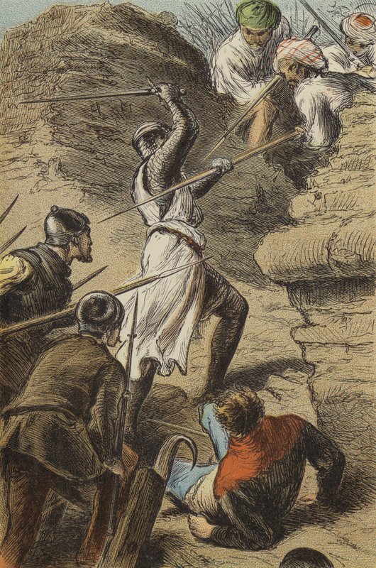 The Siege of the Holy City by English School