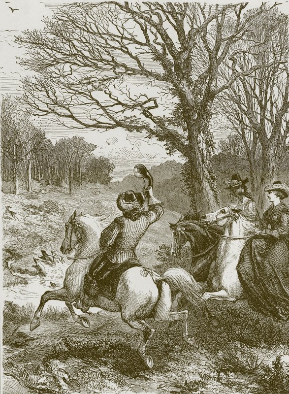 The Stag Hunt by English School