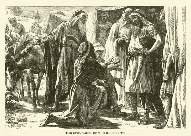 The Stratagem of the Gibeonites by English School
