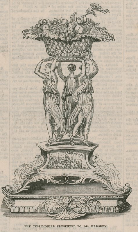The Testimonial Presented to Dr Marsden by English School