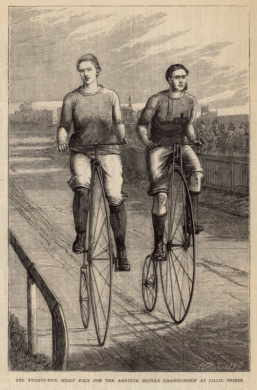 The Twenty-Five Miles Race for the Amateur Bicycle Championship at Lillie Bridge by English School