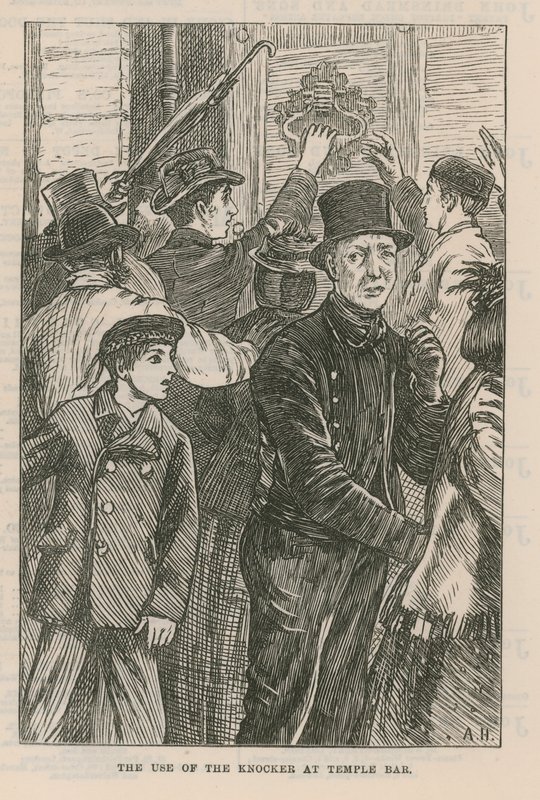 The Use of the Knocker at Temple Bar by English School