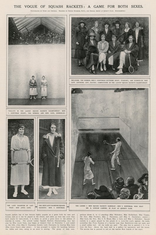 The Vogue of Squash Rackets: A Game for Both Sexes by English School