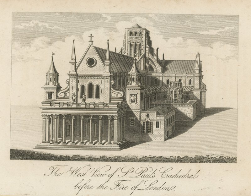 The west view of St Paul