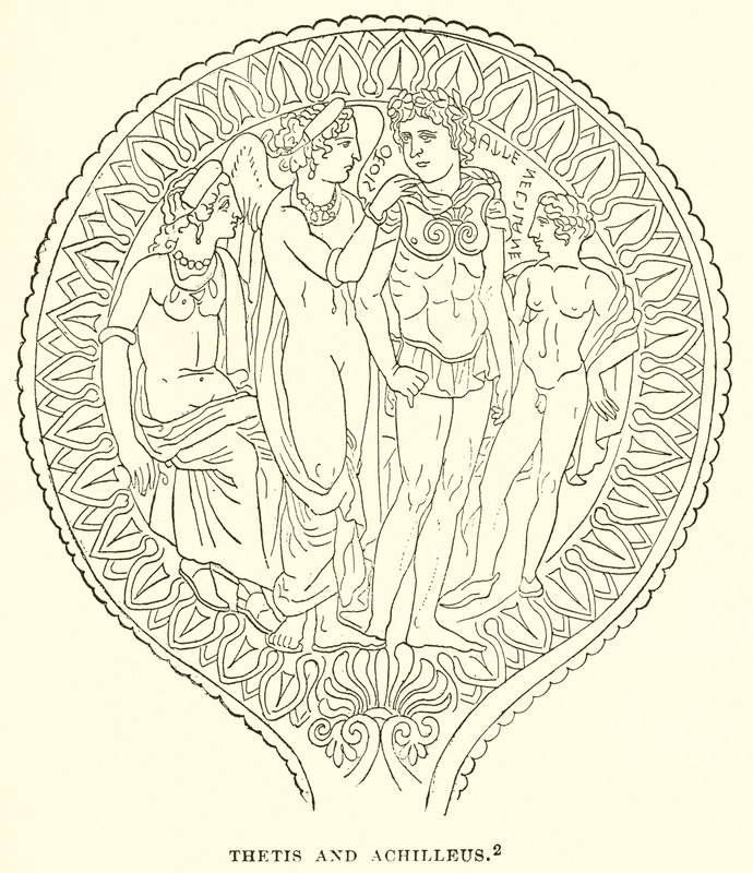 Thetis and Achilleus by English School