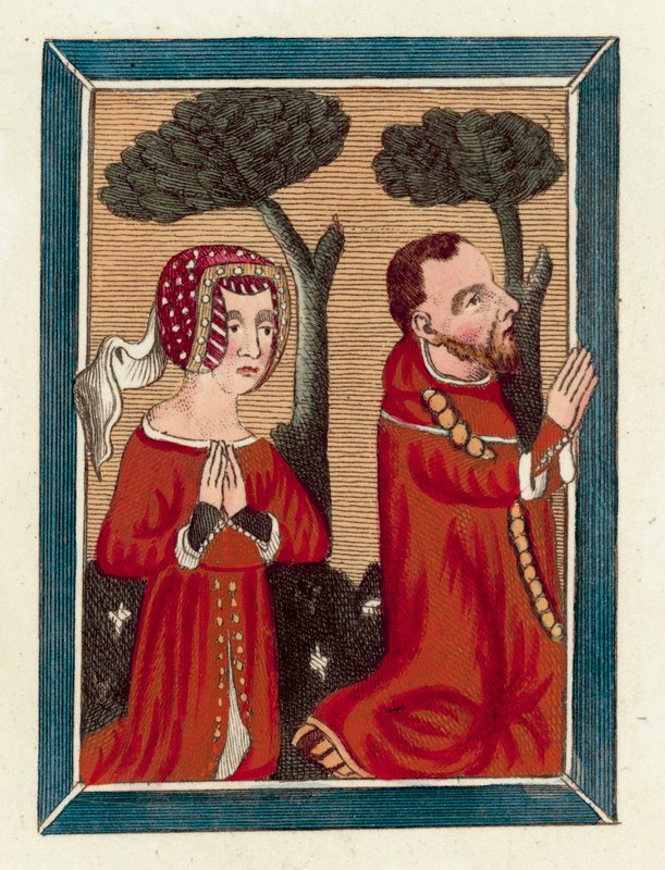 Thomas Beauchamp, Earl Of Warwick, and Margaret his wife by English School