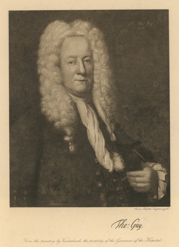 Thomas Guy, from the Painting by John Vanderbank by English School