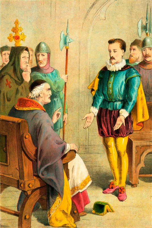 Thomas Hawkes Before Bishop Bonner by English School