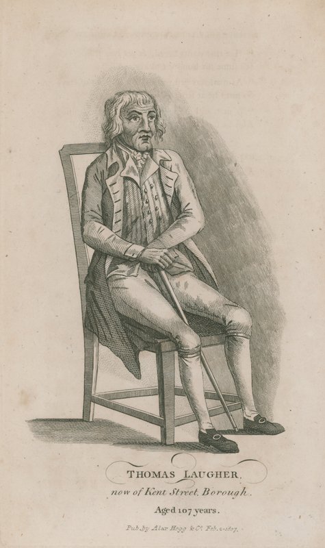 Thomas Laugher, Now of Kent Street Borough, London, Aged 107 Years by English School