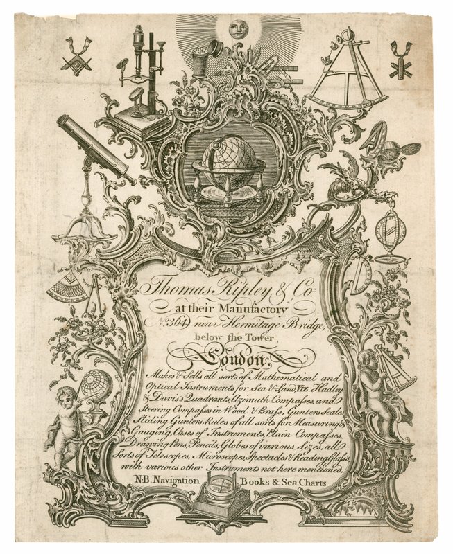 Thomas Ripley & Co, Trade Card by English School