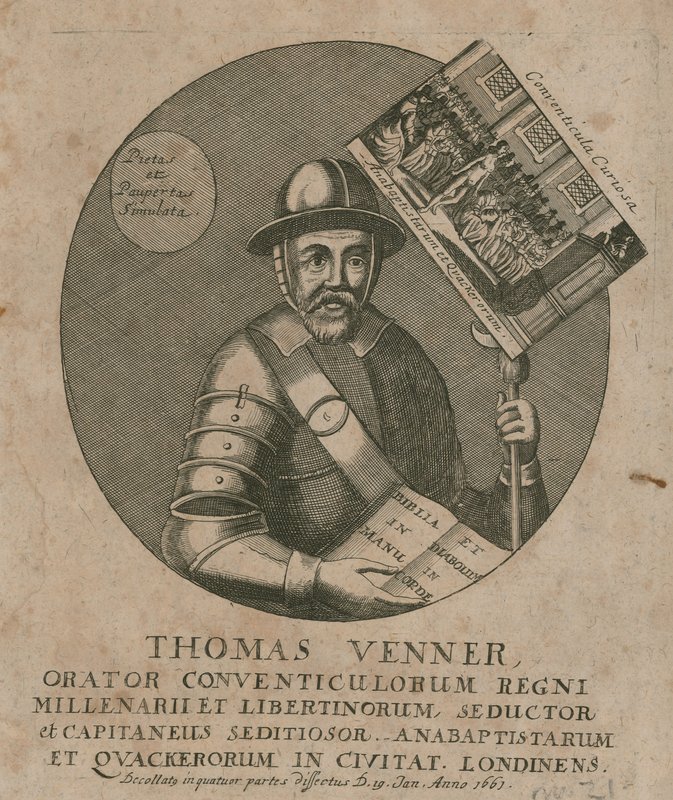 Thomas Venner, orator by English School