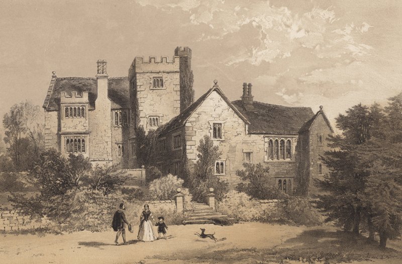Throwley Hall, Staffordshire by English School