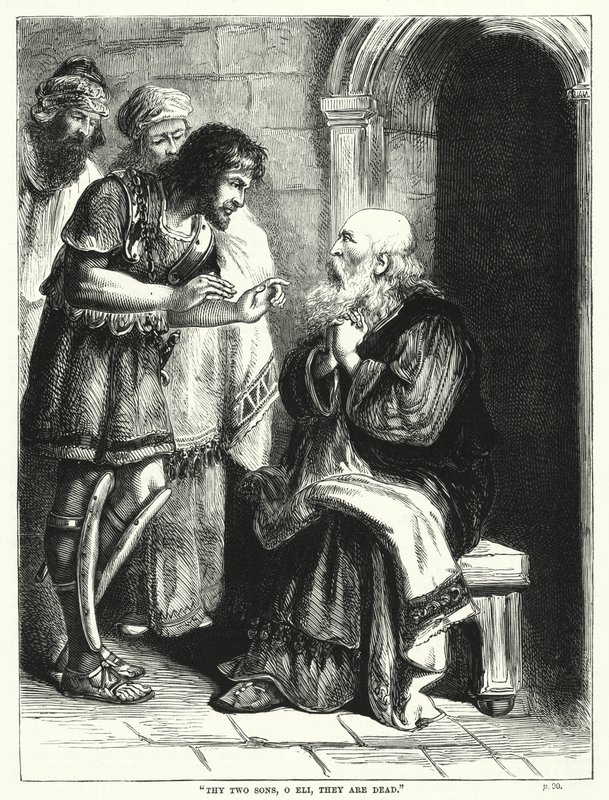 "Thy two sons, o Eli, they are dead" by English School
