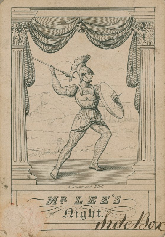 Ticket to see Lavater Lee, strongman by English School