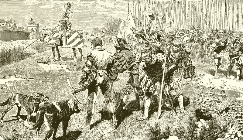 Tilly asks for the surrender of Magdeburg by English School