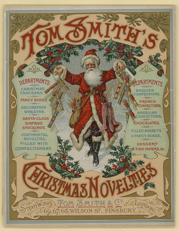 Tom Smith & Co Ltd, Christmas Novelties, Christmas Crackers, Brochure cover by English School