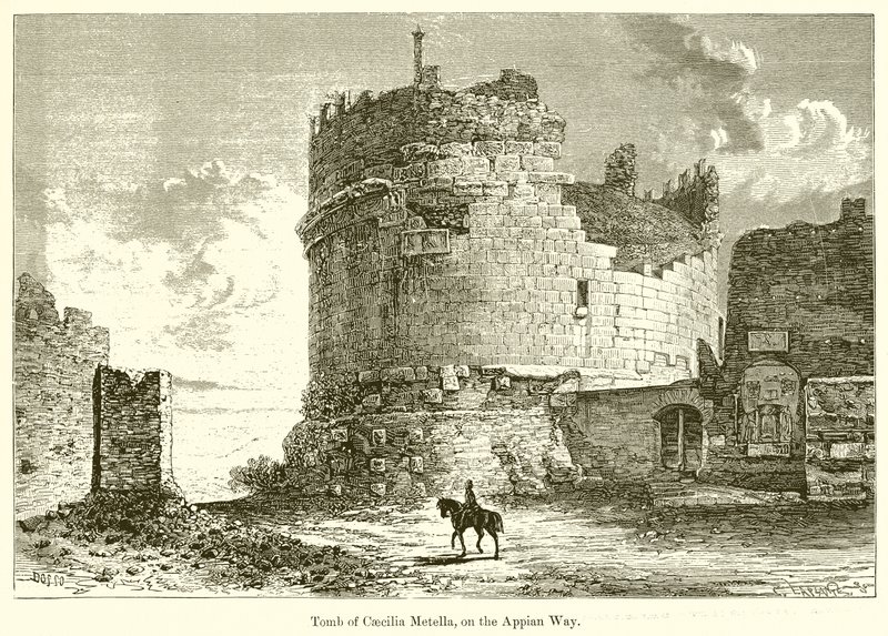 Tomb of Caecilia Metella, on the Appian Way by English School