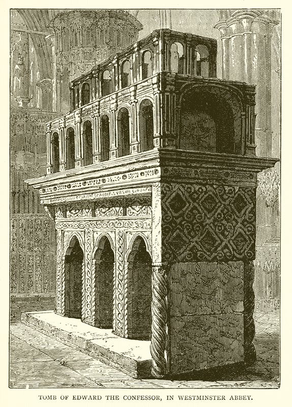 Tomb of Edward the Confessor, in Westminster Abbey by English School