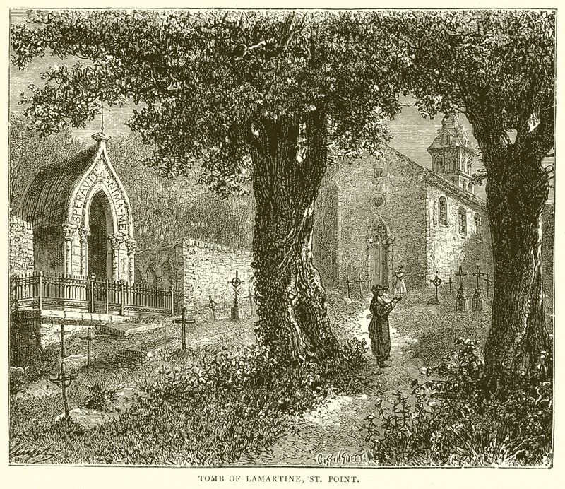 Tomb of Lamartine, St. Point by English School