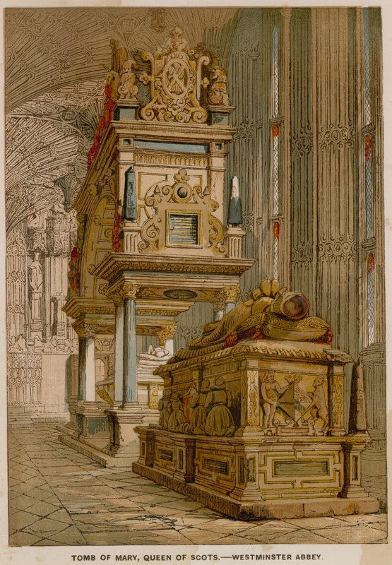 Tomb of Mary, Queen of Scots, in Westminster Abbey by English School