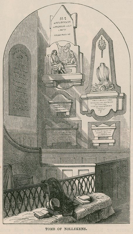 Tomb of artist Joseph Nollekens, Paddington Church, London by English School