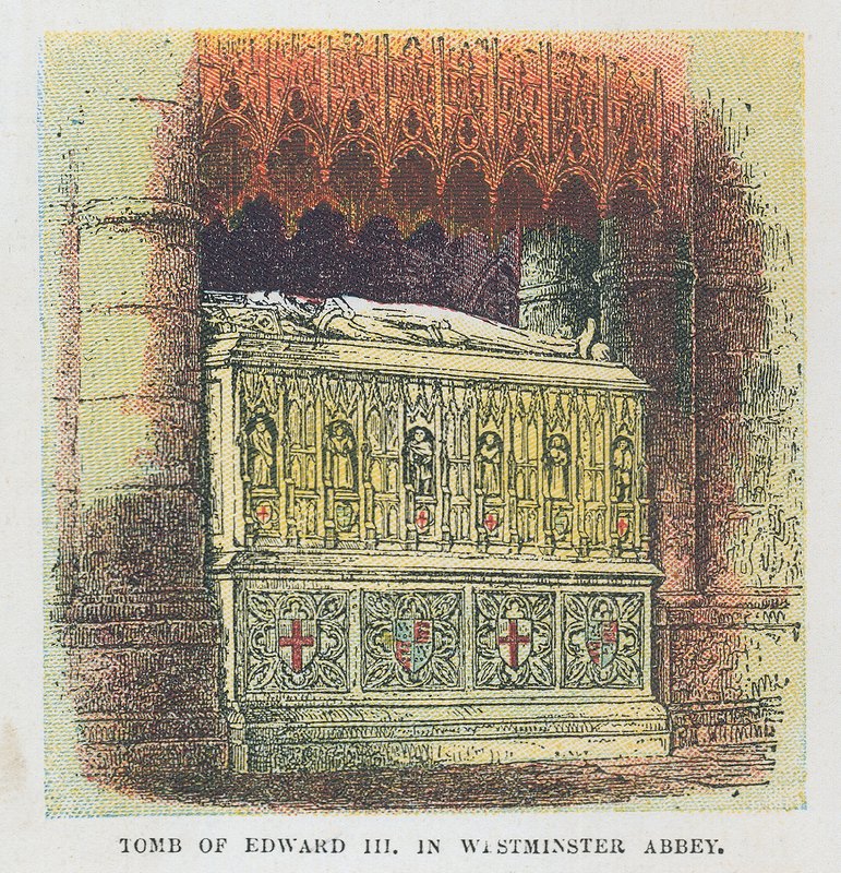 Tomb of King Edward III in Westminster Abbey by English School